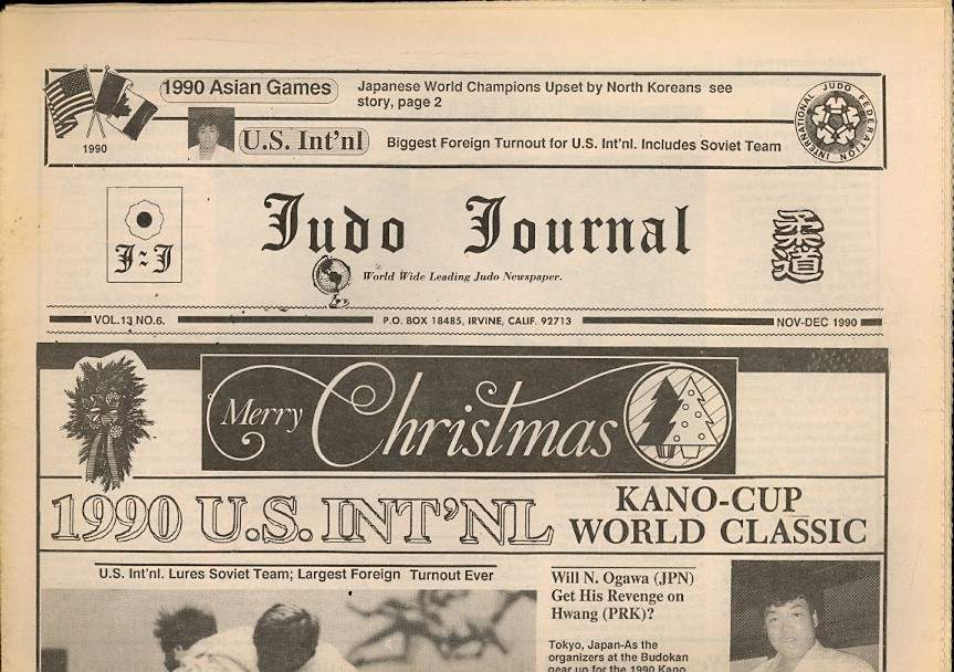 11/90 Judo Journal Newspaper